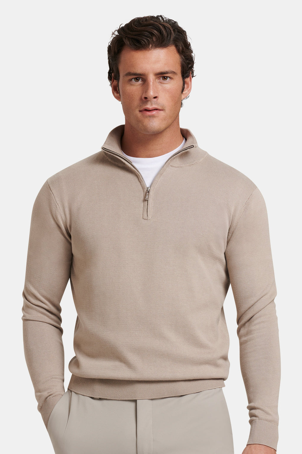A CAMISOLA QUARTER ZIP SANTONI