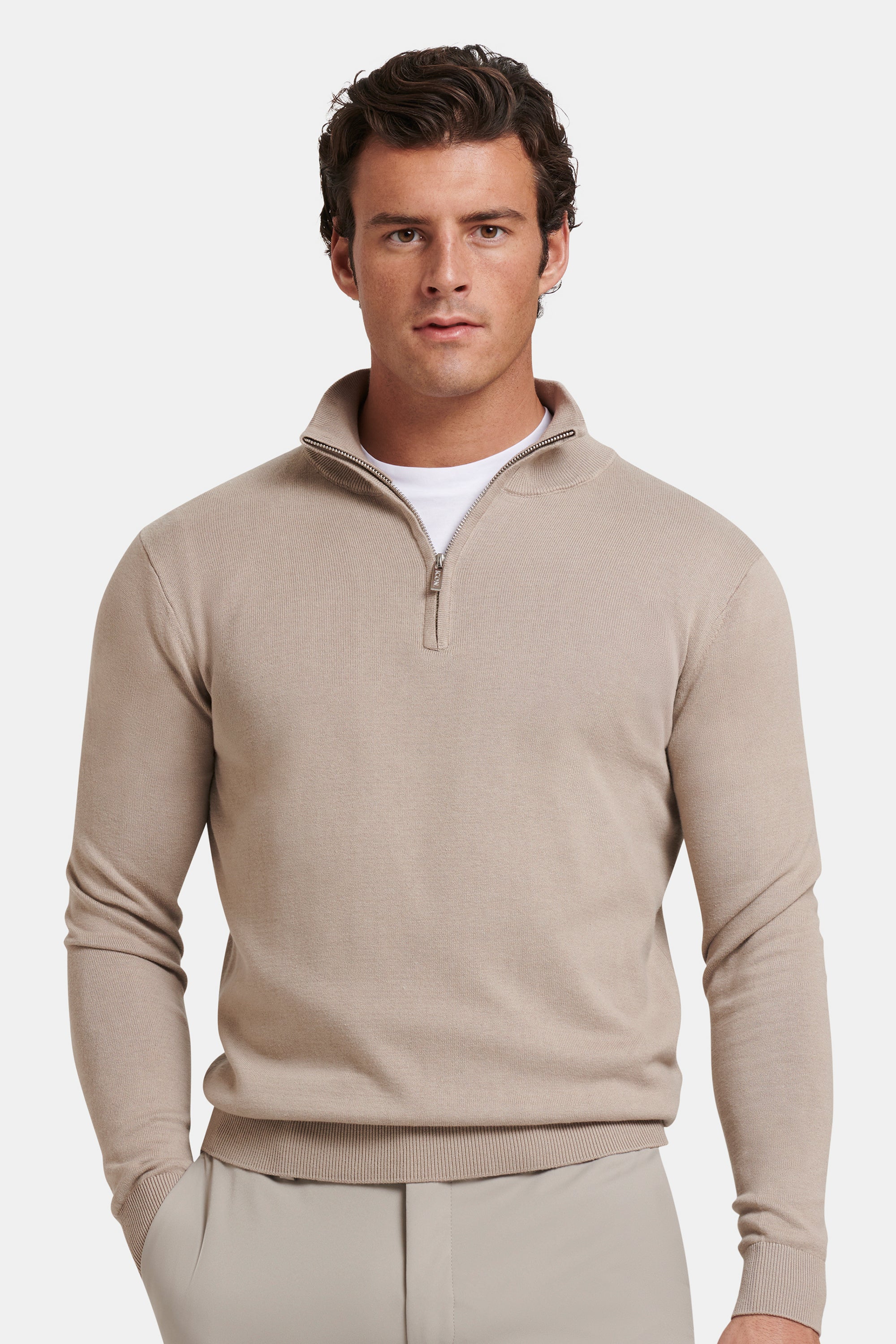 A CAMISOLA QUARTER ZIP SANTONI