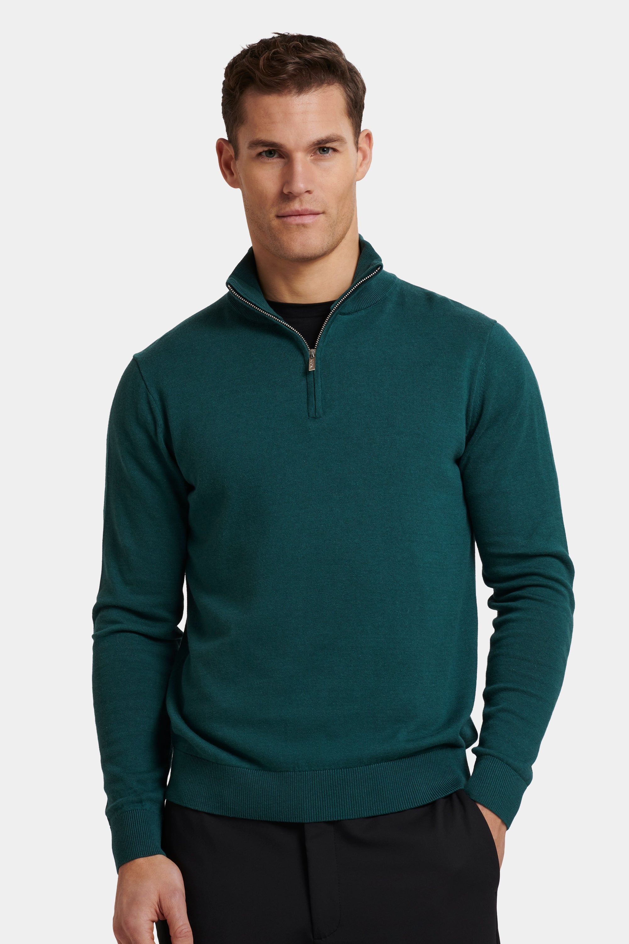A CAMISOLA QUARTER ZIP SANTONI
