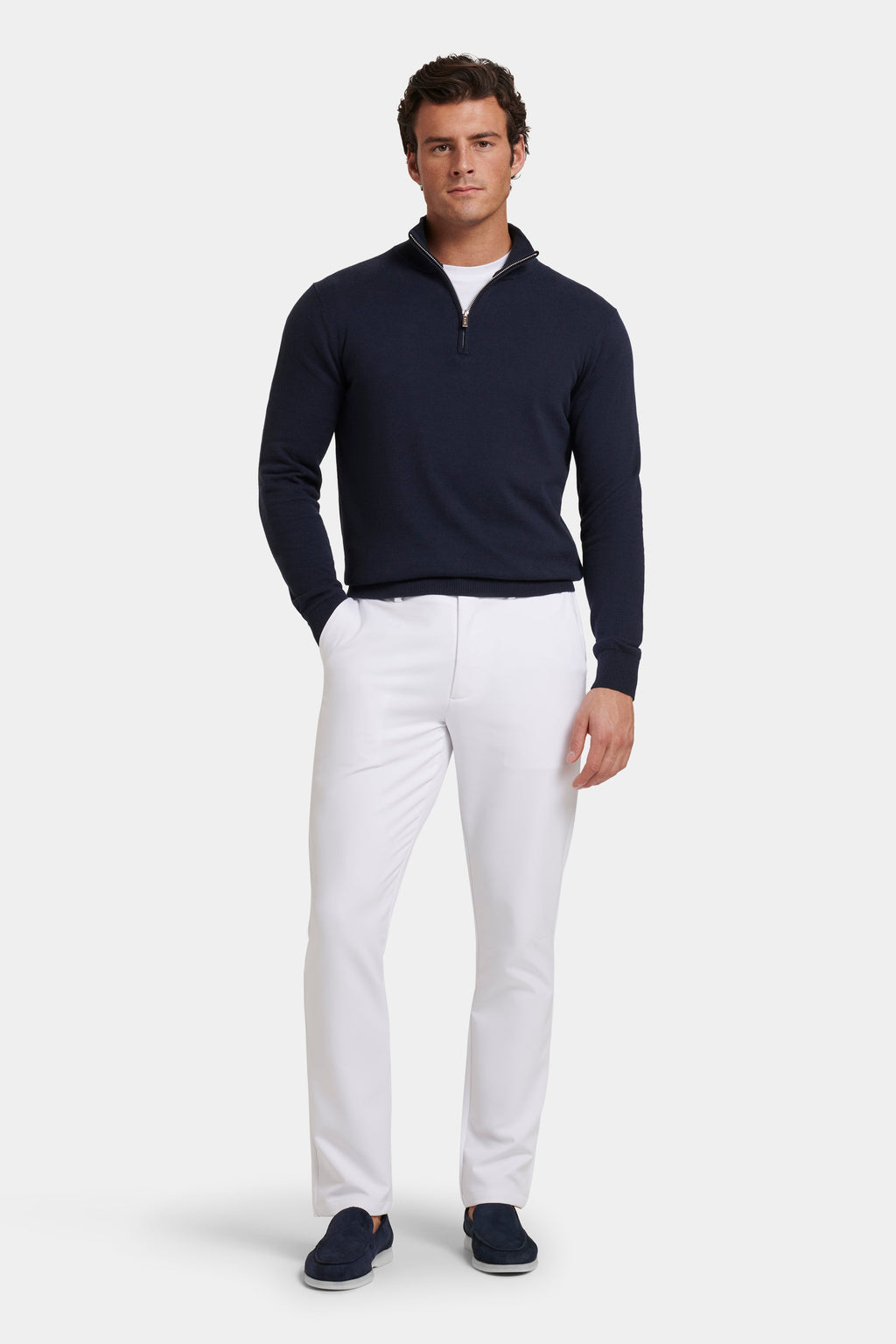 A CAMISOLA QUARTER ZIP SANTONI