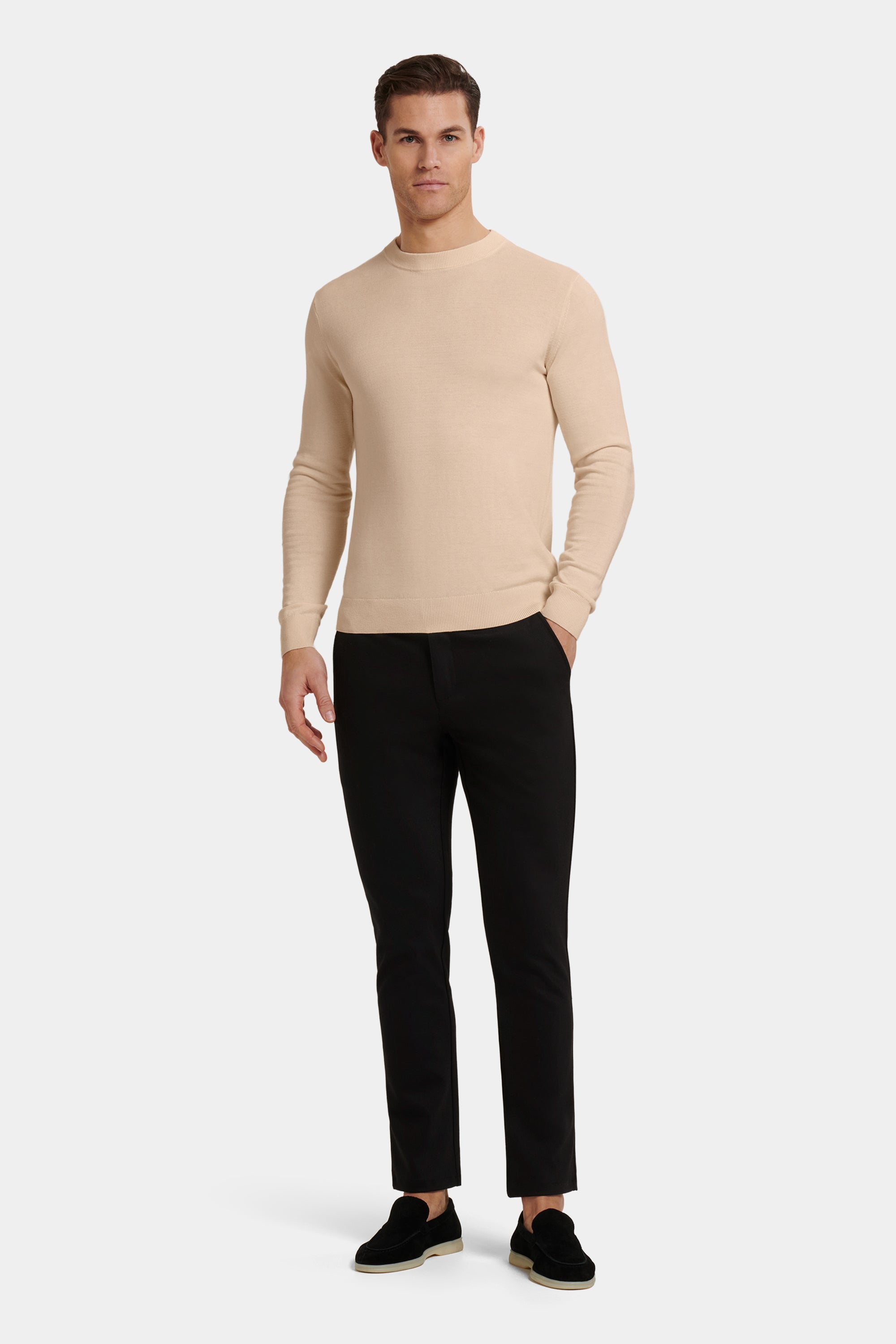 CAMISOLA DE GOLA REDONDA SANTONI