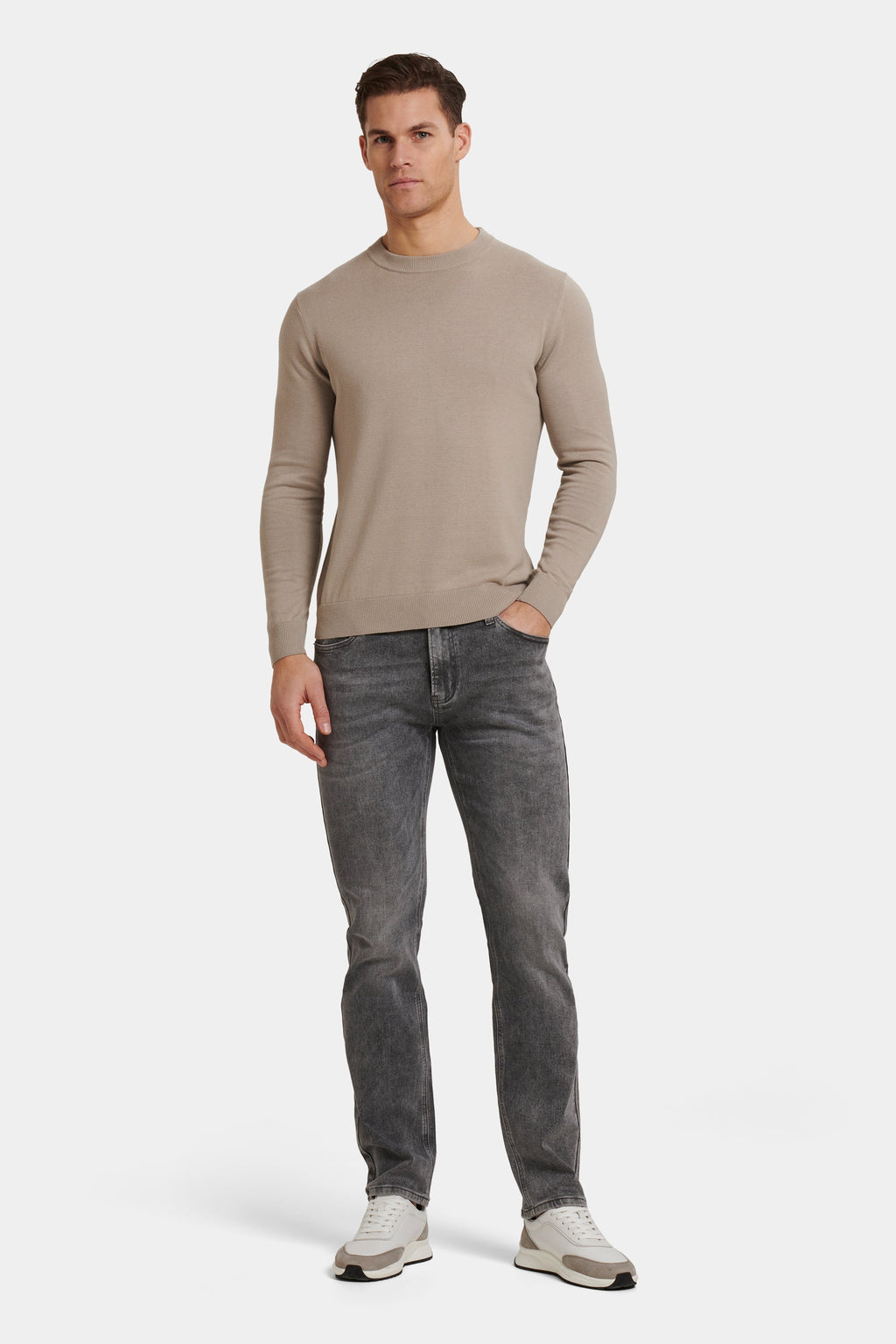 CAMISOLA DE GOLA REDONDA SANTONI