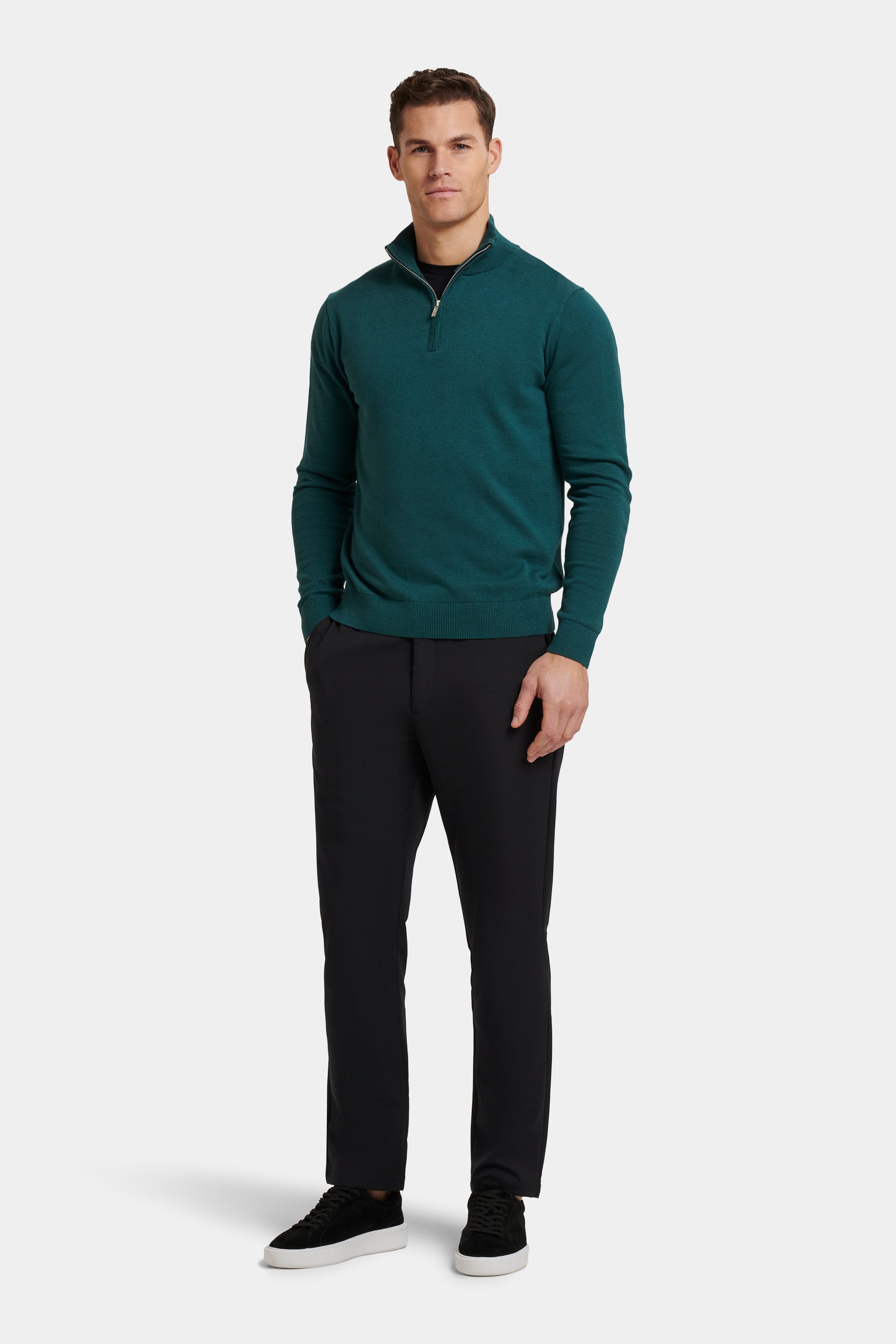 A CAMISOLA QUARTER ZIP SANTONI