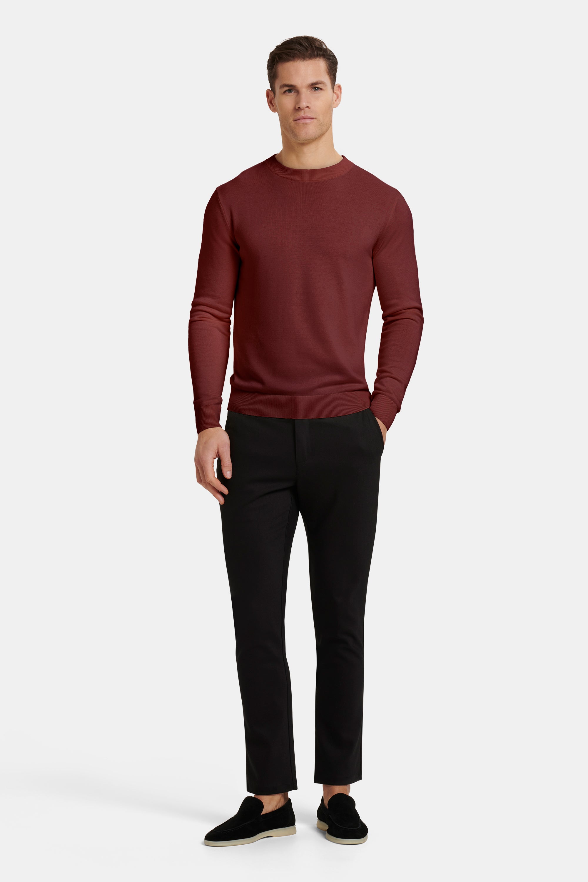 CAMISOLA DE GOLA REDONDA SANTONI