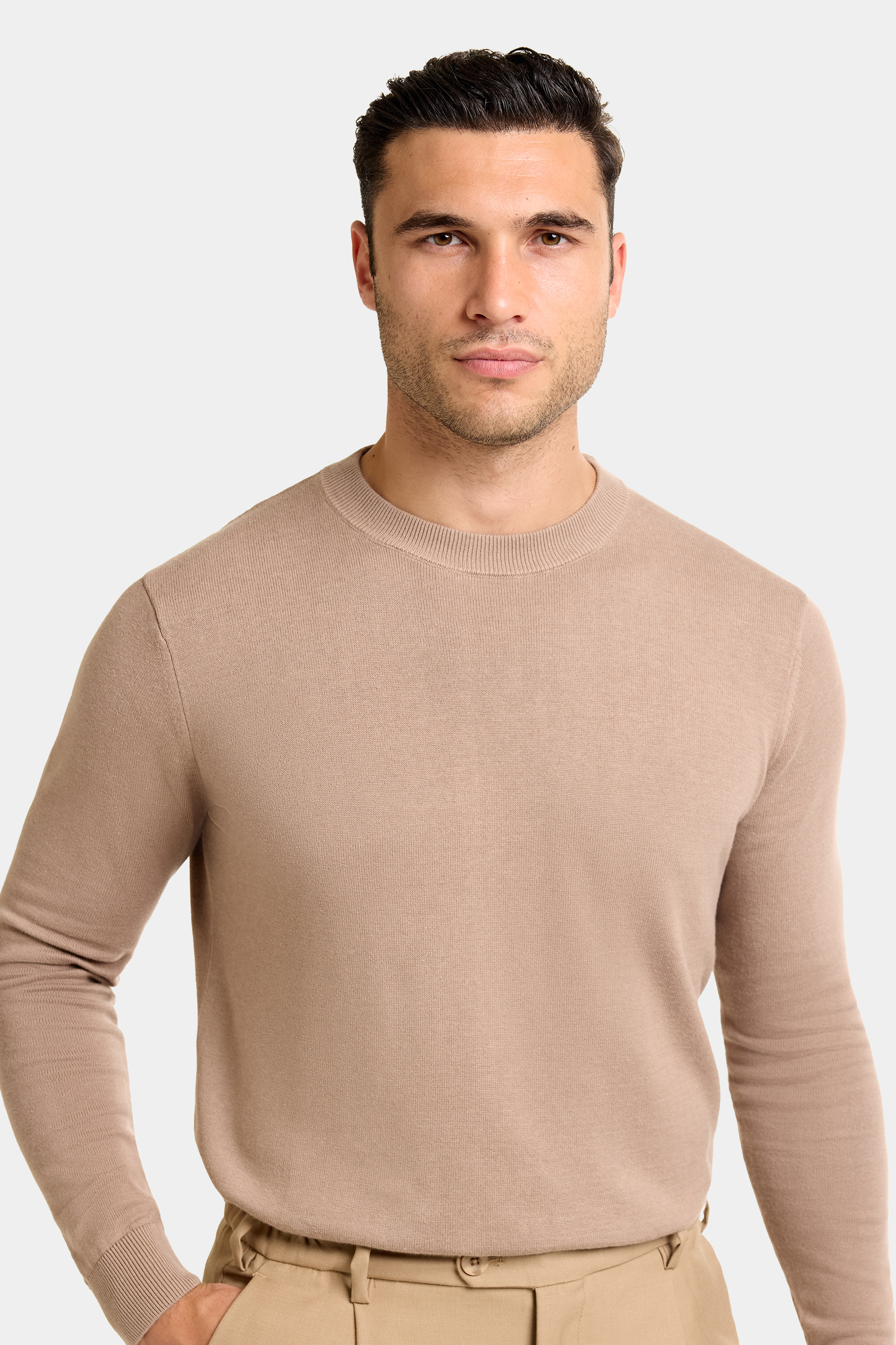 CAMISOLA DE GOLA REDONDA SANTONI
