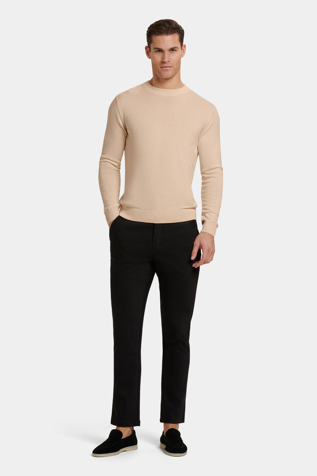 CAMISOLA DE GOLA REDONDA SANTONI