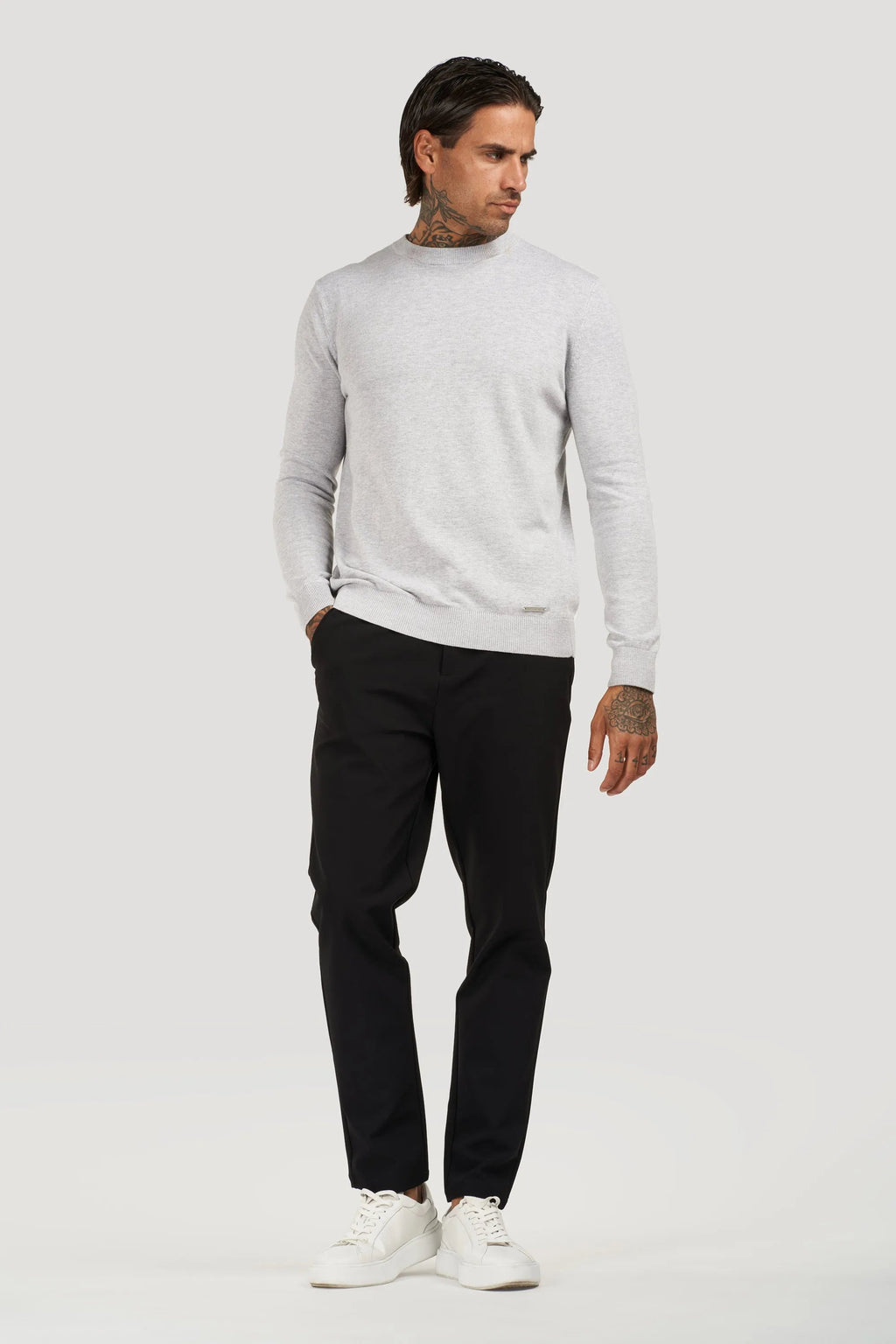 CAMISOLA DE GOLA REDONDA SANTONI